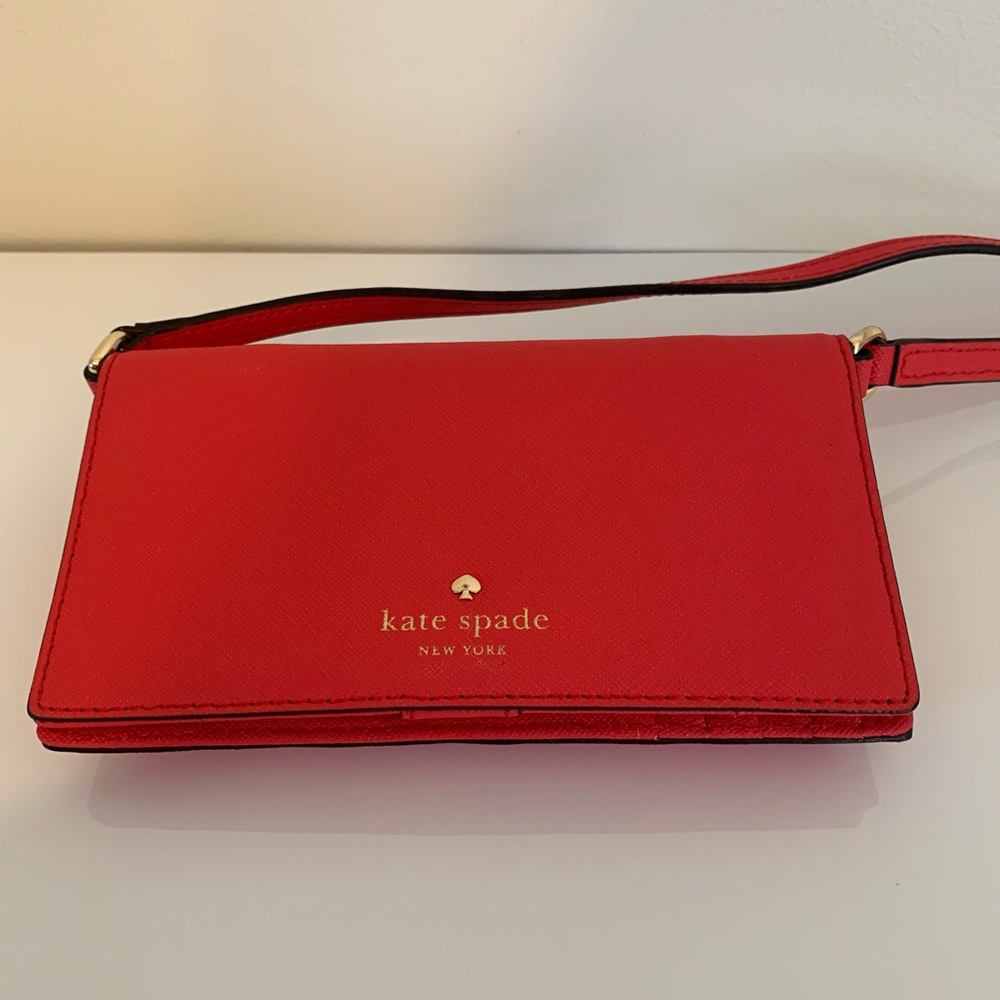 Kate Spade Leather IPhone Wallet/ Crossbody Bag - Picture 2 of 6